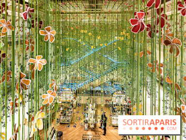 Les fleurs de Thebe Magugu au Bon Marché