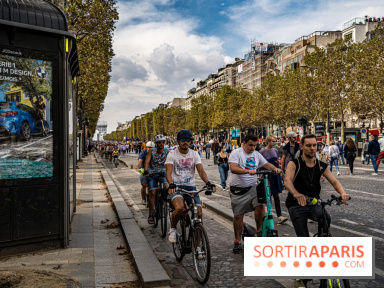 Champs Elysées piéton et Arc de Triomphe empaqueté
