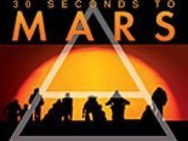 30 seconds to mars, triangle, coucher de soleil