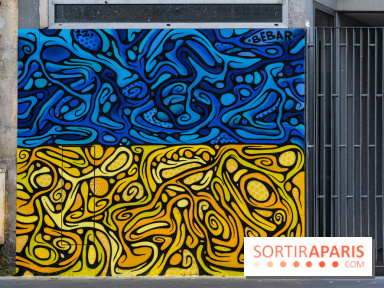 Le monde du street art se mobilise pour l'Ukraine à Paris, les photos