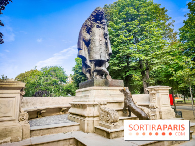 Visuels Paris - statue Jean de la Fontaine jardin Ranelagh