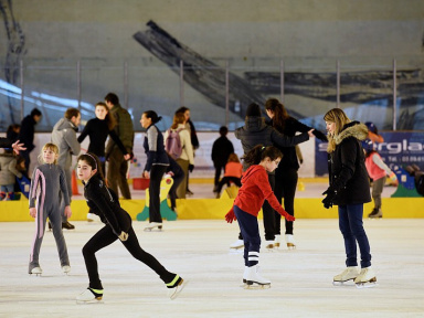 La patinoire Thierry Monier, à Courbevoie (92)