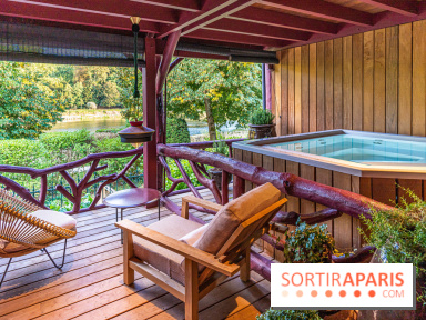 L’hôtel Les Étangs de Corot - bain jacuzzi