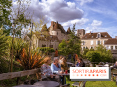 La terrasse du Moulin de Nemours, la guinguette estivale en bord de Loing 77