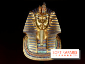 Le masque de Toutânkhamon sur fond noir - Toutankhamon : son tombeau et ses trésors