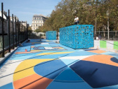 Nouveau playground au jardin Nelson Mandela à Paris