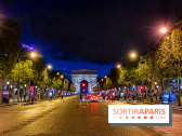 Visuel Paris Arc de Triomphe Champs Elysées nuit