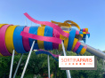 Le Jardin du Dragon, l'aire de jeux colorée au parc de la Villette
