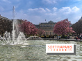 Les magnolias du Jardin du Palais Royal  - printemps - visuel Paris - fontaine - chaleur - beau temps