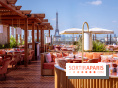 La terrasse en rooftop du Kinugawa à l'hôtel Sax Paris 7e