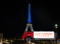 La Tour Eiffel en bleu blanc rouge ces 12 et 13 novembre 2025