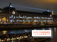 Quelle est cette projection lumineuse sur le musée d'Orsay ?