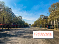 Visuel Paris vide Champs Elysées Arc de Triomphe