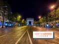 Visuel Paris Arc de Triomphe Champs Elysées nuit