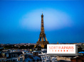 Visuel ParisTour Eiffel soir nuit