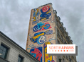JO : une fresque s'installe dans le 18e pour marquer le lien entre Paris 2024 et Los Angeles 2028﻿