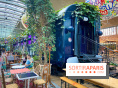Un bar à glaces et un dessert dans un train de la Félicita