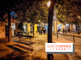 Visuels Paris - place de Thorigny nuit - banc
