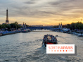 Visuels Paris - La Seine - Péniche - Coucher de soleil 