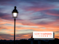 Visuels Paris - Lampadaire - Coucher de soleil