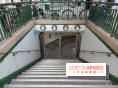Visuels Paris - transport - métro - station fermée