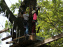 Accro des arbres à la base de loisirs du port aux cerises