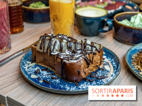 Parenthèse Brunch, le nouveau brunch pas cher et gourmand Paris 10e -  pain perdu poire chocolat