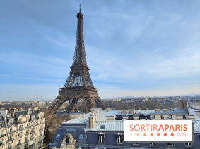 Visuel Paris 15e - Tour Eiffel hiver toits paris 