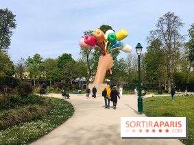 Visuel Paris 8e - printemps Jeff Koons jardin Champs Elysées 