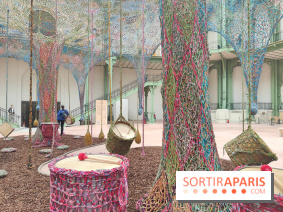Ernesto Neto tisse une nouvelle installation monumentale gratuite au Grand Palais, nos photos