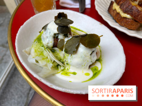 Chez Carrie - Polpette de courge, shiitake, ricotta fumée