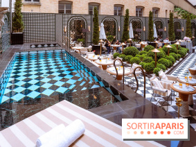 La terrasse jardin du Sax Hotel avec piscine - les photos