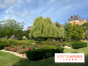 Le square Séverine, grand espace vert du 20e arrondissement
