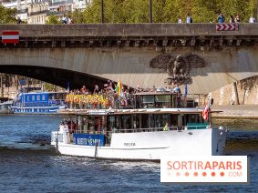Défilé flottant sur la Seine : le Jal Yatra à Paris, les photos