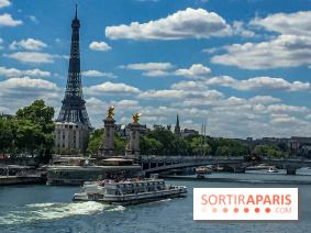 Visuel paris Tour Eiffel Seine Bateau mouche
