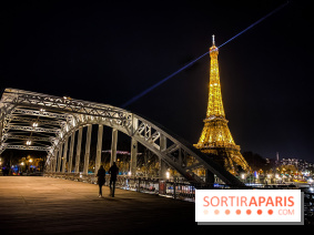 Visuel Paris Tour Eiffel pont nuit
