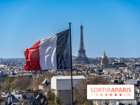 visuel Paris visuel  -  France - Tour Eiffel - drapeau