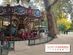 Visuels Parc Monceau à Paris 8e arrondissement - carrousel enfant