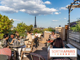 La terrasse en Rooftop du Brach, le bar perché dans un jardin potager