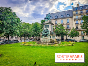 Visuels Paris - jardin solitude alexandre dumas place 17e arrondissement Malesherbes