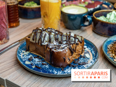 Parenthèse Brunch, le nouveau brunch pas cher et gourmand Paris 10e -  pain perdu poire chocolat