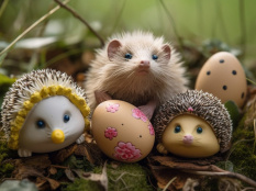 Visuels chasse aux oeufs de Pâques  - Chasse aux oeufs de Pâques hérissons (2)