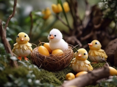 Visuels chasse aux oeufs de Pâques  - Chasse aux oeufs de Pâques poussins (2)