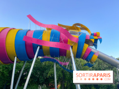 Le Jardin du Dragon, l'aire de jeux colorée au parc de la Villette