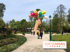 Visuel Paris 8e - printemps Jeff Koons jardin Champs Elysées 