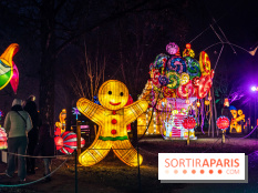 L'Odyssée Lumineuse 2024, le parcours de lumières au Parc Floral - les photos - bonhomme pain d'épice