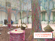 Ernesto Neto tisse une nouvelle installation monumentale gratuite au Grand Palais, nos photos