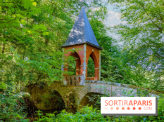 La réserve Naturelle des Etangs de Bonnelles, son pont kiosque, temple de l'amour et ses trésors