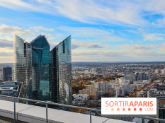 Réouverture du toit de la Grande Arche de La Défense