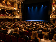 Salle de spectacle parisienne avant une représentation